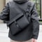 Vintage Voyager Men Leather Crossbody Bag Large Capacity Travel Briefcase Backpack