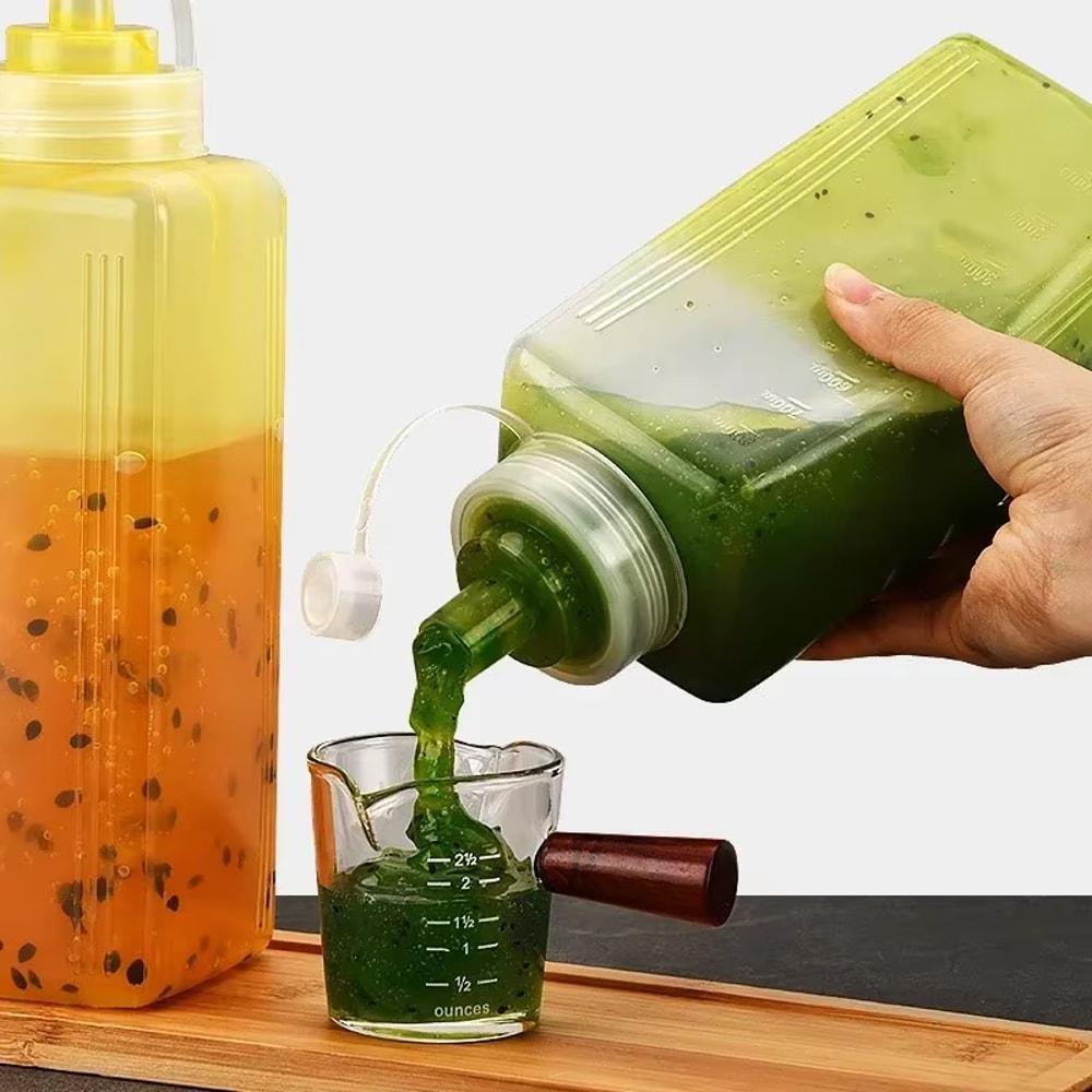 EasyFlow Condiment Squeeze Bottle Set for Ketchup, Dressing and Sauce Storage