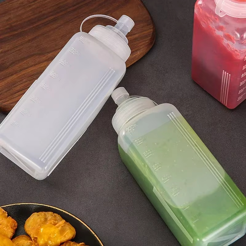 EasyFlow Condiment Squeeze Bottle Set for Ketchup, Dressing and Sauce Storage