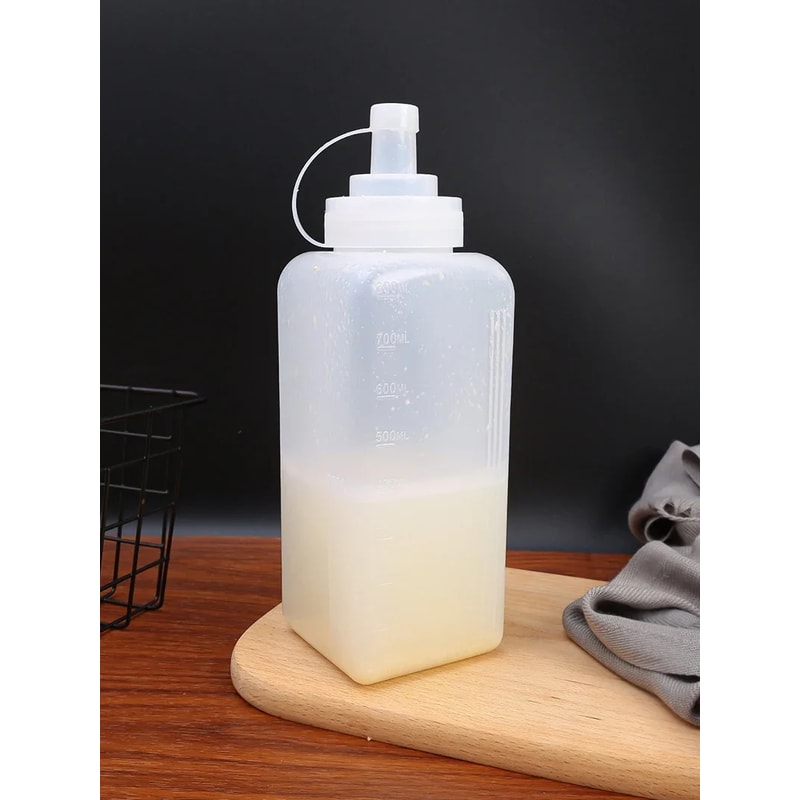 EasyFlow Condiment Squeeze Bottle Set for Ketchup, Dressing and Sauce Storage