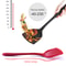 Heat Resistant Silicone Turner Spatula for Nonstick Cooking and Easy Flipping