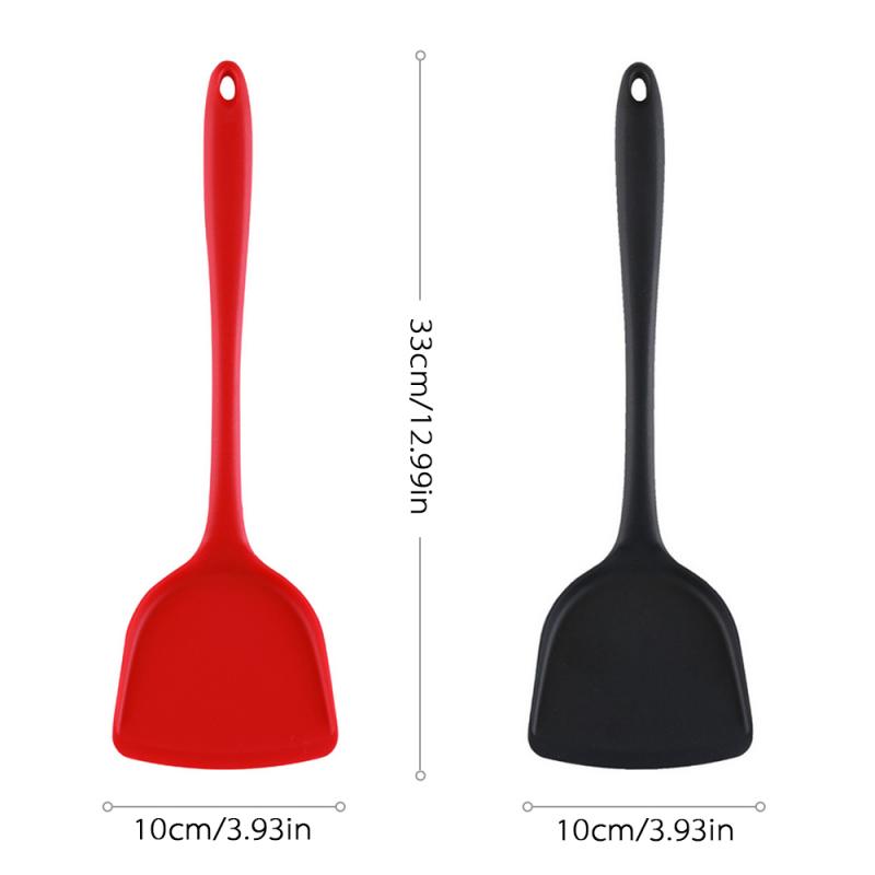 Heat Resistant Silicone Turner Spatula for Nonstick Cooking and Easy Flipping