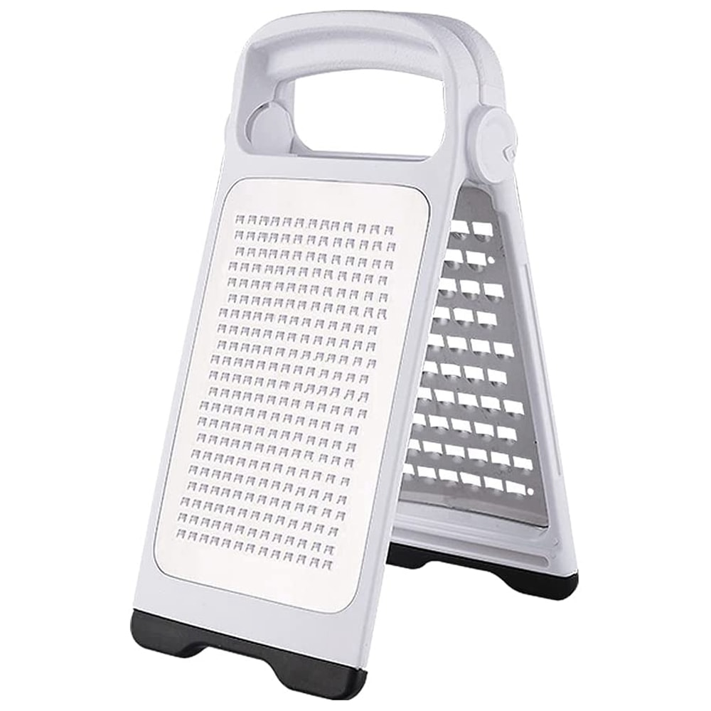 Foldable Stainless Steel Cheese Grater and Ginger Shredder with Detachable Cutting Board