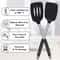 Heat Resistant Silicone Spatula Set for Nonstick Cooking and Baking