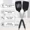 Heat Resistant Silicone Spatula Set for Nonstick Cooking and Baking