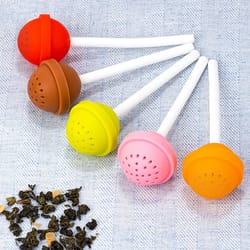 lollipop silicone tea infuser for loose leaf tea and herbal drinks