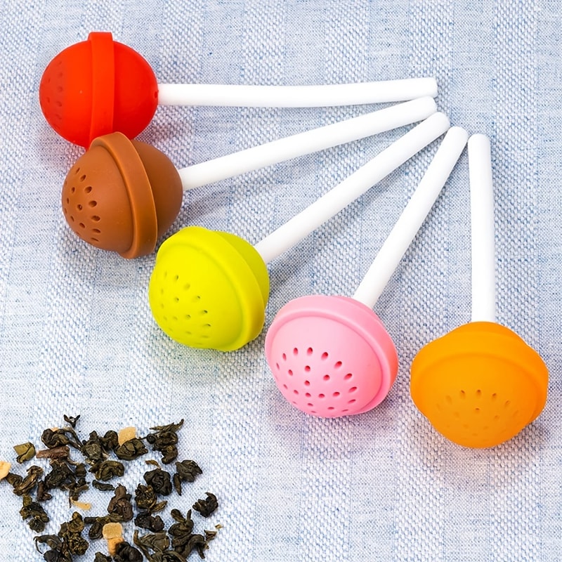 Lollipop Silicone Tea Infuser For Loose Leaf Tea And Herbal Drinks 0
