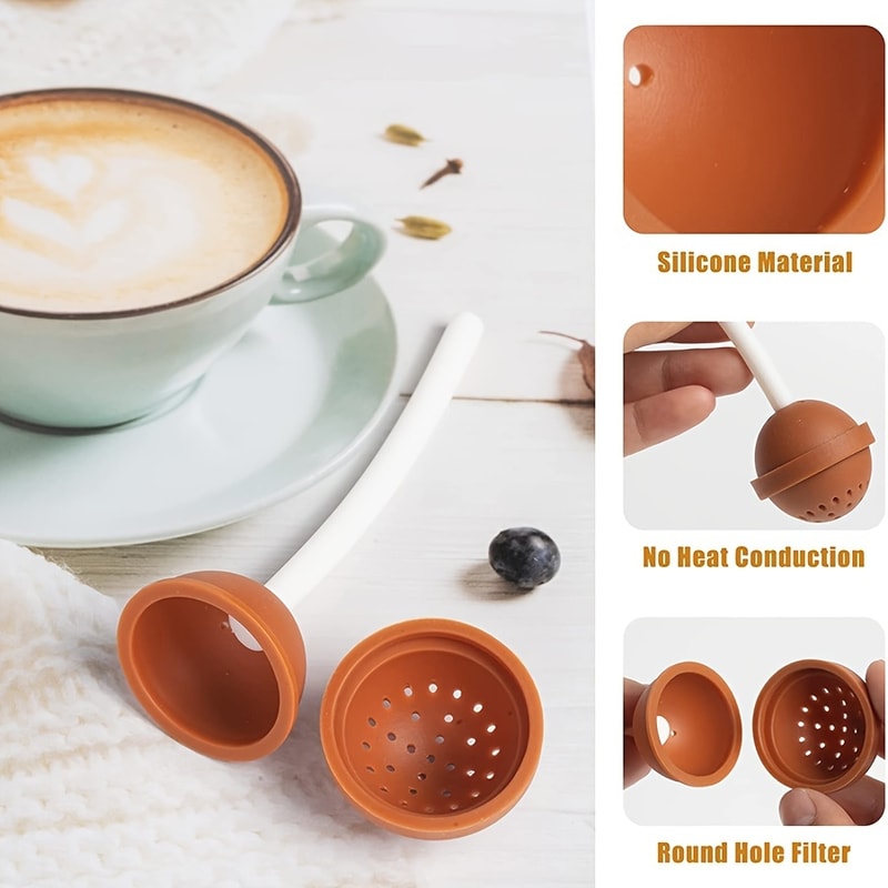 Lollipop Silicone Tea Infuser For Loose Leaf Tea And Herbal Drinks 3