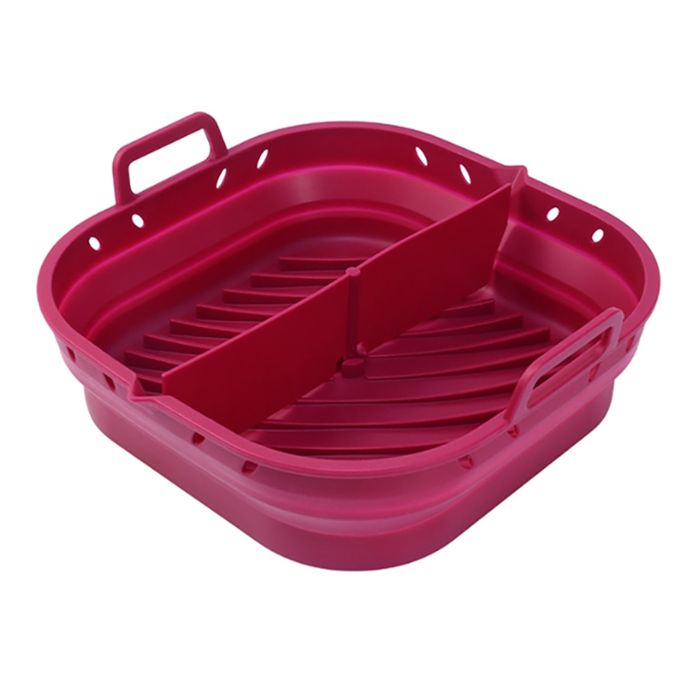 Reusable Silicone Air Fryer Liners For Easy Cleanup Non Stick Baking Basket Tray 7