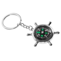 trailguard pocket compass keychain for hiking, camping & everyday adventure