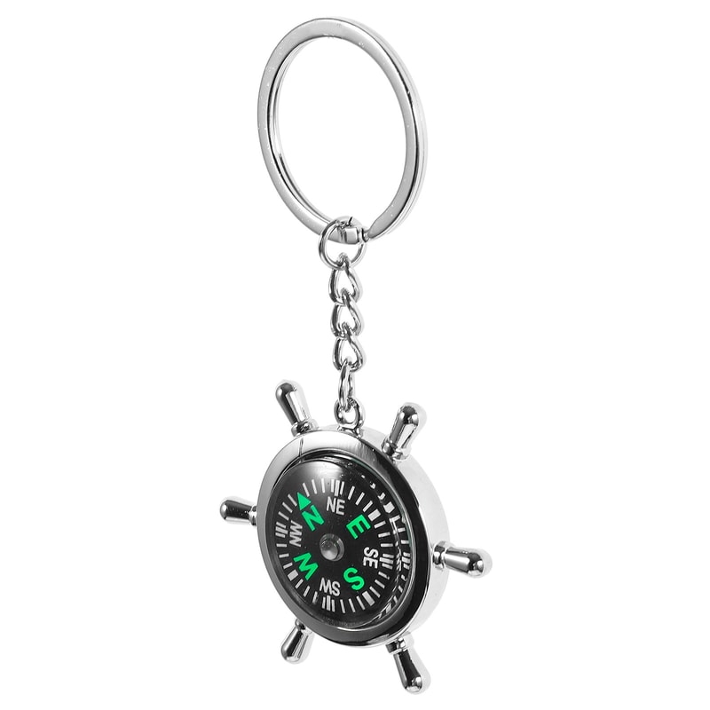 TrailGuard Pocket Compass Keychain For Hiking Camping Everyday Adventure 2
