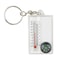 TrailGuard Mini Survival Compass Keychain With Thermometer For Hiking Camping 5