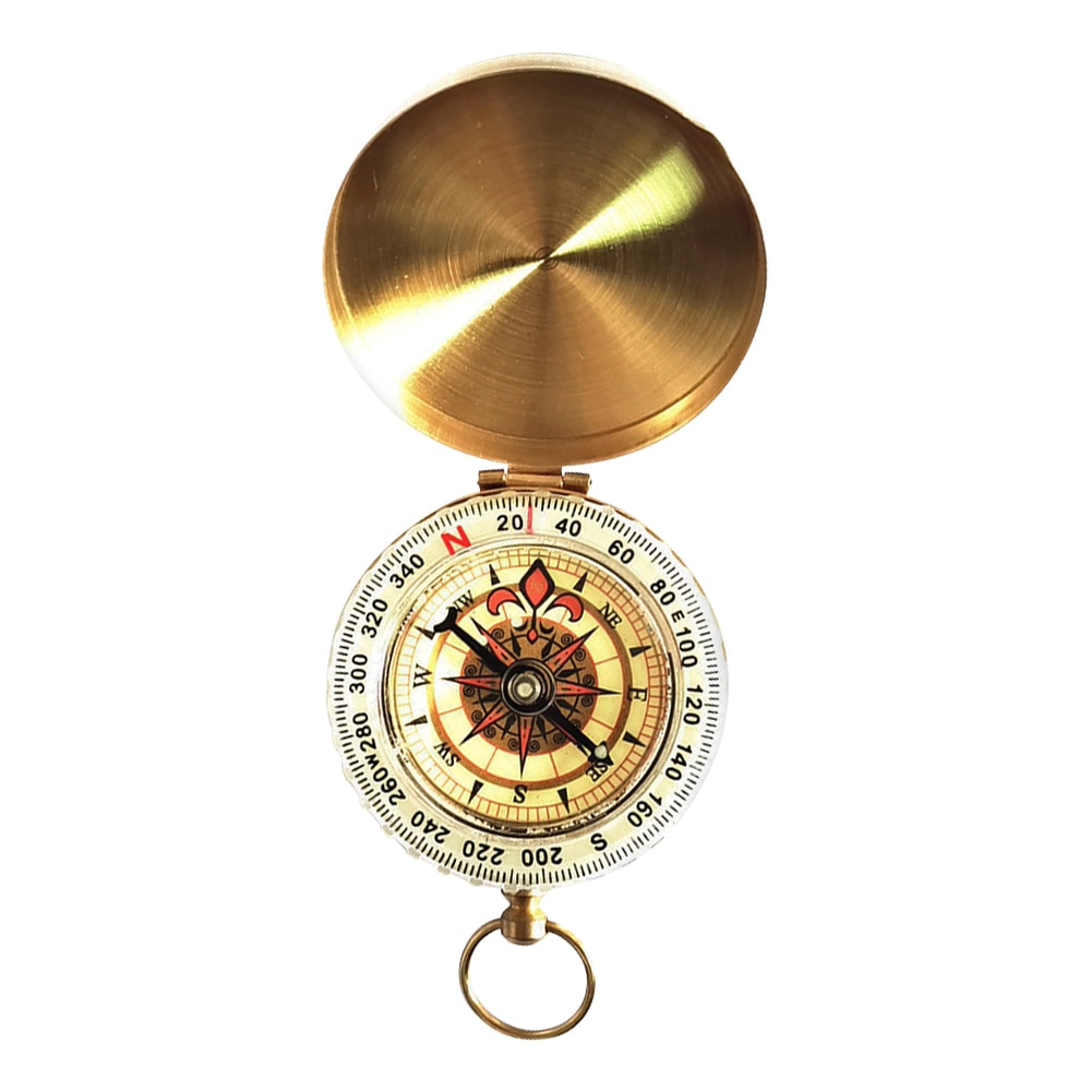 Vintage Explorer Pocket Compass Necklace For Camping Hiking And Outdoor Navigation 3