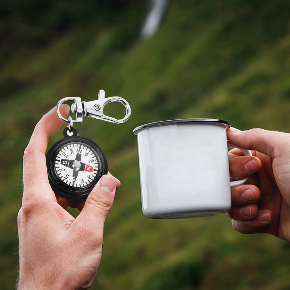 AdventureClip Mini Compass Keychain For Hiking Camping Survival Gear 4