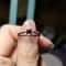 Love and Deepspace Sylus Black Zircon Ring – Elegant Silver Anime Couple Ring