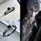 Love and Deepspace Sylus Black Zircon Ring – Elegant Silver Anime Couple Ring