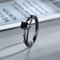 Love and Deepspace Sylus Black Zircon Ring – Elegant Silver Anime Couple Ring