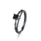 Love and Deepspace Sylus Black Zircon Ring – Elegant Silver Anime Couple Ring