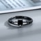 Love and Deepspace Sylus Black Zircon Ring – Elegant Silver Anime Couple Ring