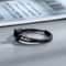 Love and Deepspace Sylus Black Zircon Ring – Elegant Silver Anime Couple Ring