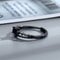 Love and Deepspace Sylus Black Zircon Ring – Elegant Silver Anime Couple Ring