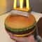 Retro Hamburger Tissue Box Holder Cute Burger Paper Dispenser For Living Room Decor 2