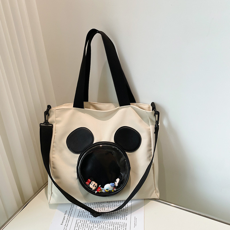 Disney Inspired Canvas Crossbody Tote Bag For Women And Teens With Cartoon Print 6