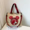Disney Inspired Canvas Crossbody Tote Bag For Women And Teens With Cartoon Print 3