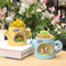 Whimsical Animal Watering Can Planter For Succulents Fairy Garden Decor 1