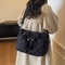 Luxe Quilted Crossbody Bag for Women Large Capacity Everyday Shoulder Purse