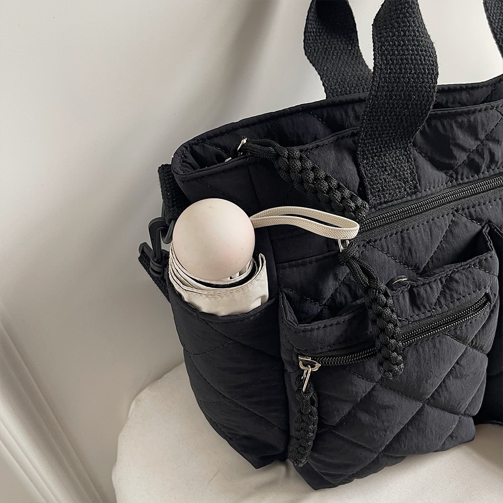 Luxe Quilted Crossbody Bag for Women Large Capacity Everyday Shoulder Purse