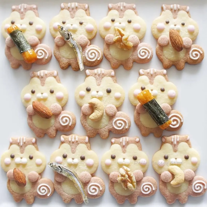 Woodland Squirrel Cookie Cutter Set For Fondant And Biscuit Baking 1