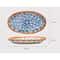 Japanese Rattan Woven Ceramic Snack Plate For Fruit Candy Dessert Serving 4