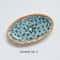 Japanese Rattan Woven Ceramic Snack Plate For Fruit Candy Dessert Serving 6