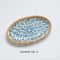 Japanese Rattan Woven Ceramic Snack Plate For Fruit Candy Dessert Serving 7