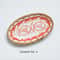 Japanese Rattan Woven Ceramic Snack Plate For Fruit Candy Dessert Serving 8