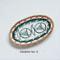 Japanese Rattan Woven Ceramic Snack Plate For Fruit Candy Dessert Serving 9