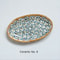 Japanese Rattan Woven Ceramic Snack Plate For Fruit Candy Dessert Serving 10