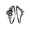 Midnight Teardrop Zircon Ring for Women Minimalist Water Drop Ring Jewelry