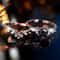 Rose Gold Hexagon Zircon Promise Ring Set for Women