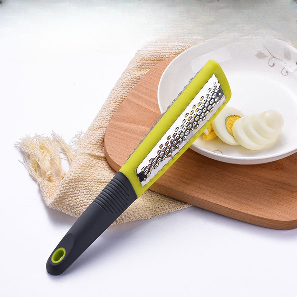 Dual-Sided Stainless Steel Cheese Grater & Ginger Grater for Lemon, Garlic & Vegetables