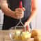 Stainless Steel Potato Masher Press for Smooth Veggies and Baby Food