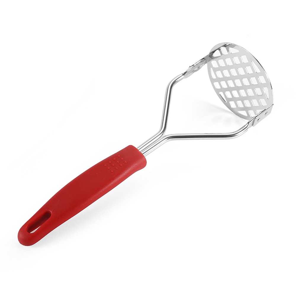 Stainless Steel Potato Masher Press for Smooth Veggies and Baby Food