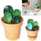 Cactus Ceramic Measuring Spoon Set With Holder For Kitchen Decor And Baking 0
