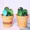 Cactus Ceramic Measuring Spoon Set With Holder For Kitchen Decor And Baking 1