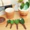 Cactus Ceramic Measuring Spoon Set With Holder For Kitchen Decor And Baking 3
