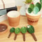 Cactus Ceramic Measuring Spoon Set With Holder For Kitchen Decor And Baking 3