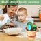 Cactus Ceramic Measuring Spoon Set With Holder For Kitchen Decor And Baking 4