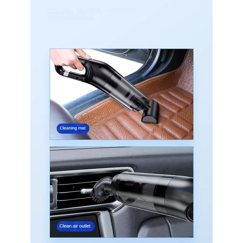 TurboClean Pro Handheld Car Vacuum Cleaner With Wet Dry Suction 4