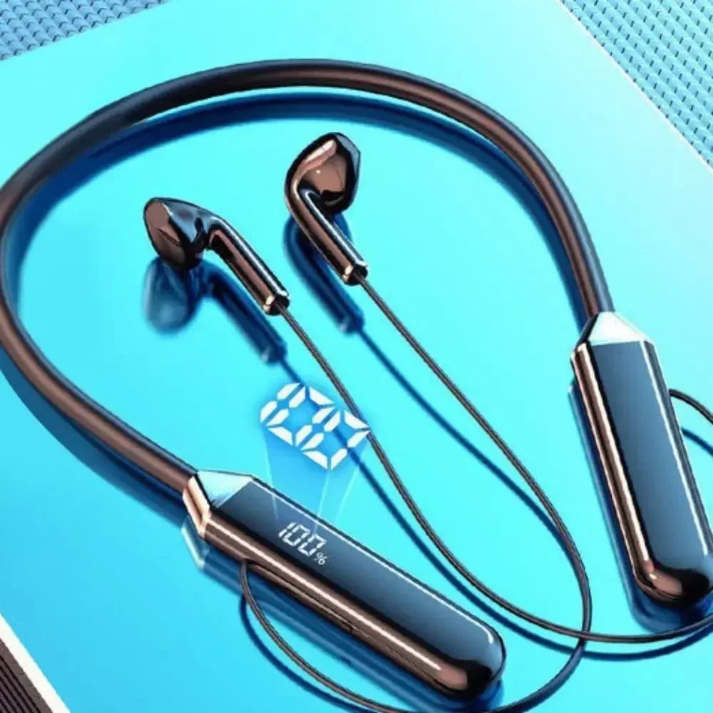 AeroFlex Bluetooth Neckband Headphones With Waterproof Stereo Sound Mic 1